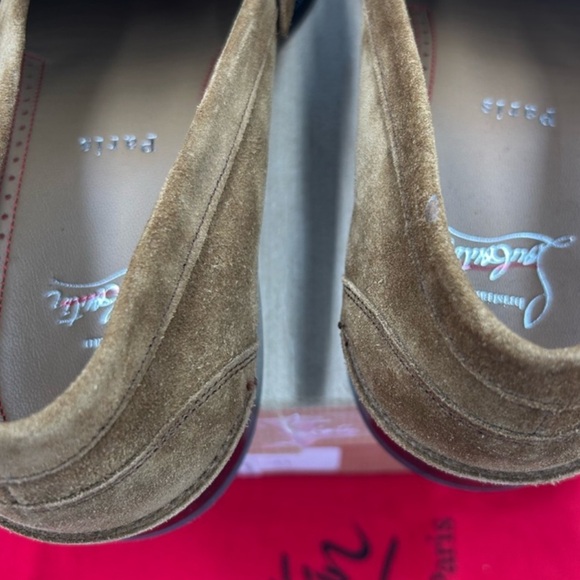 Men's Christian Louboutin penny loafers , Brown Rhea Suede . Size 41 - Picture 8 of 9